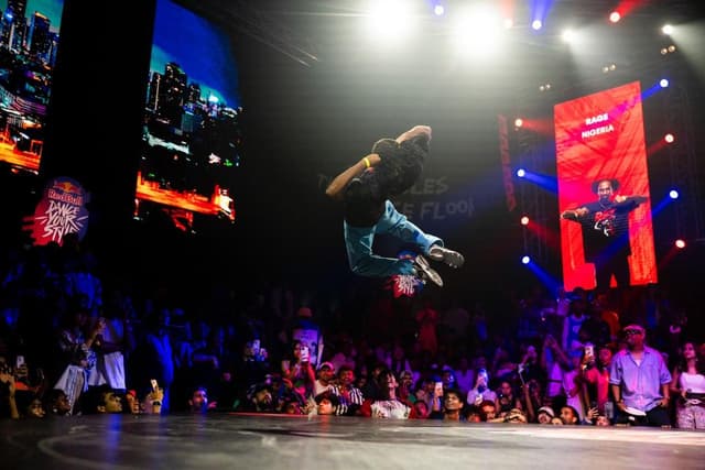 Dance training session