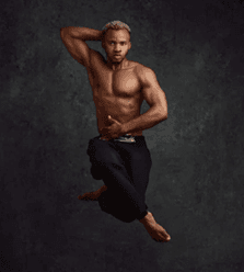 Dance students in action