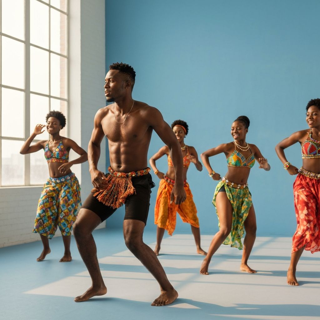 Dancers performing